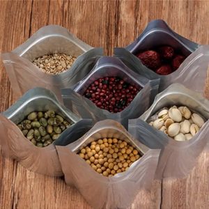 Wood Silver mylar bags